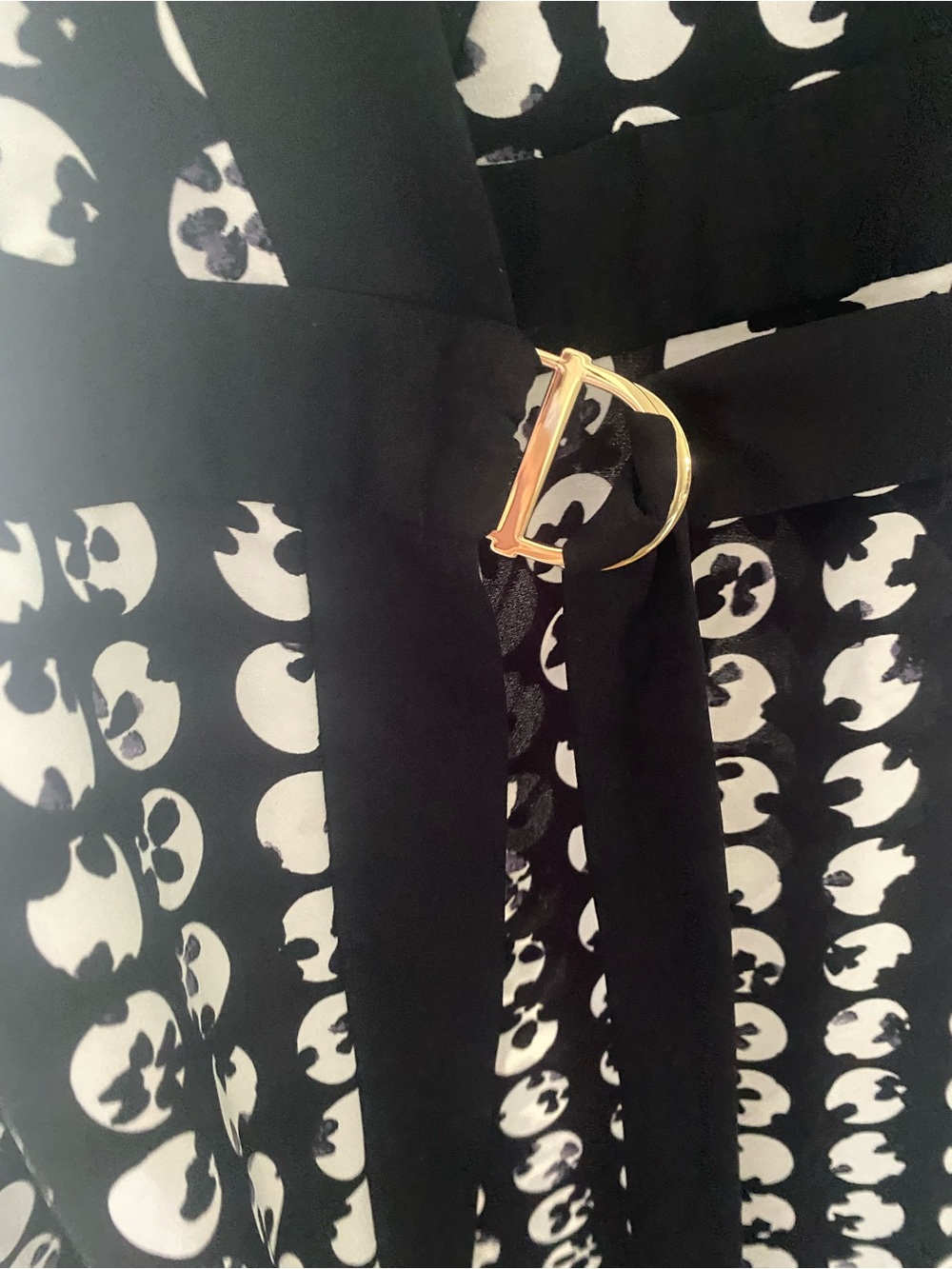 Joseph Ribkoff Wrap Dress Midi Black & White size 8 Medium - Picture 4 of 8